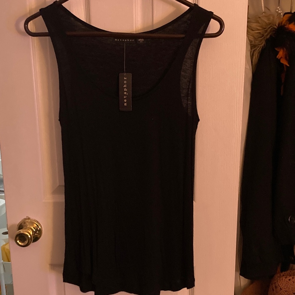 Metaphor Classic Black Tank Top Small New with tag